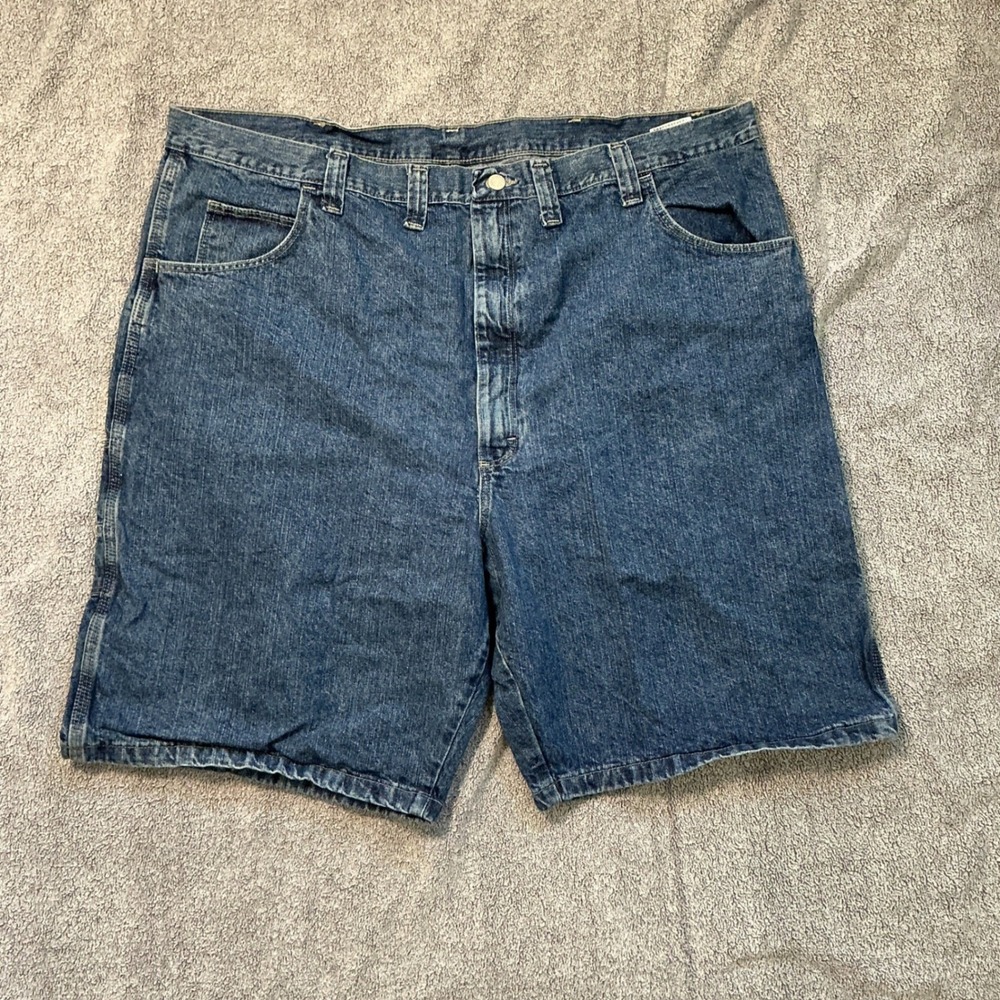 Wrangler Mens Carpenter Denim Shorts Blue Medium Wash 64WCZPD Size 46